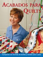 Portada del Libro Acabados Para Quilts